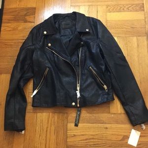 Blank NYC life changer faux leather jacket size L